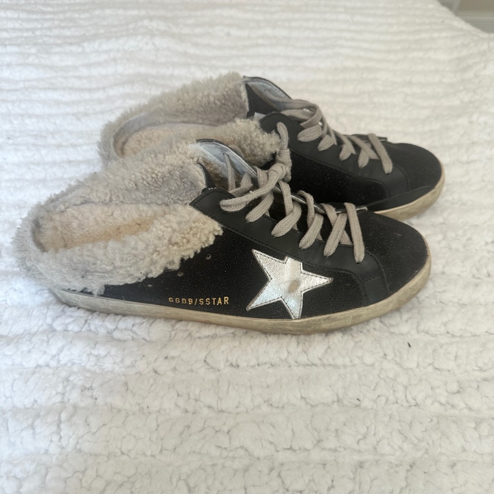 Golden Goose Women’s Superstar Shearling Sabot Sneakers size 40  ( US 10)